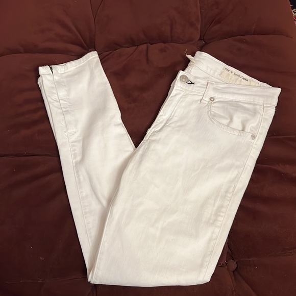 Rag and bone zipper Capri white Jean - Picture 2 of 6
